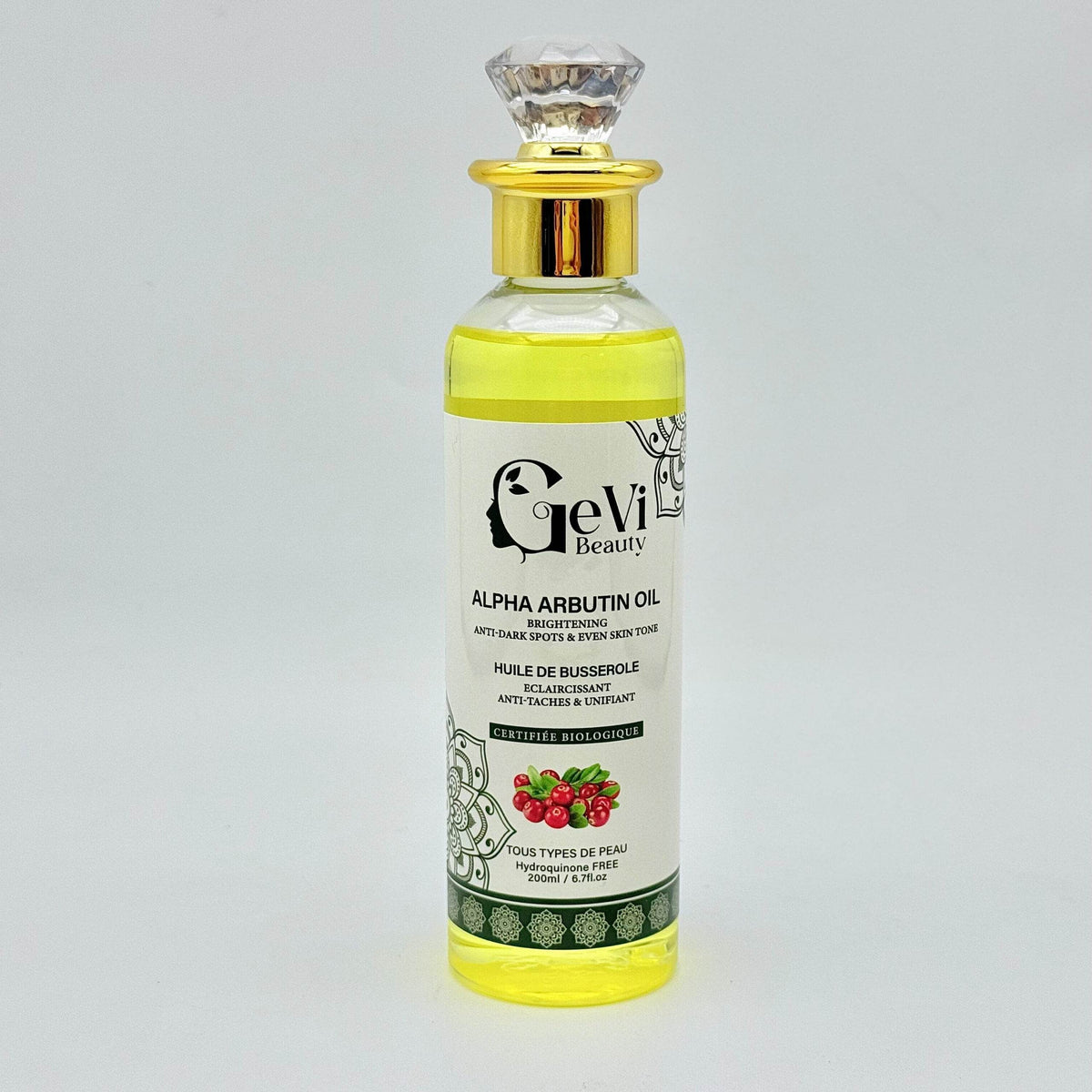 Arbutin oil / Huile de Busserole 200ml - GeVi Beauty 