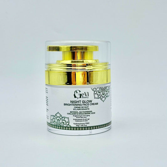 Brightening Night Cream/ Creme de Nuit Eclaircissante 50g - GeVi Beauty 