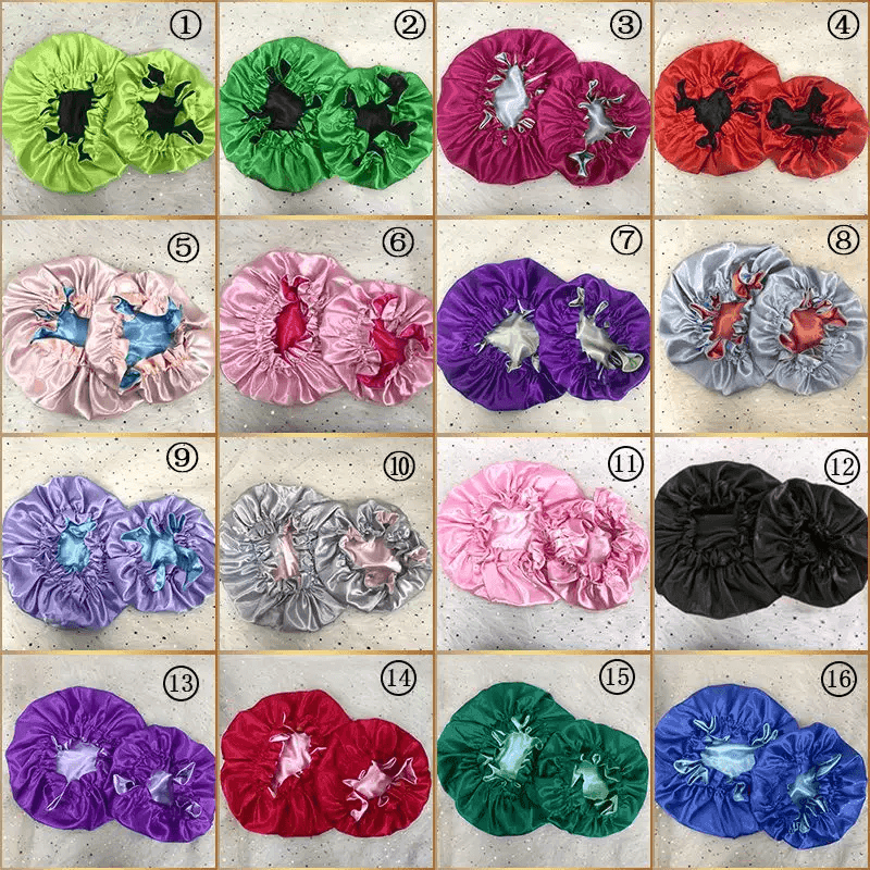 Mommy and Me Reversible Satin Bonnet - GeVi Beauty 