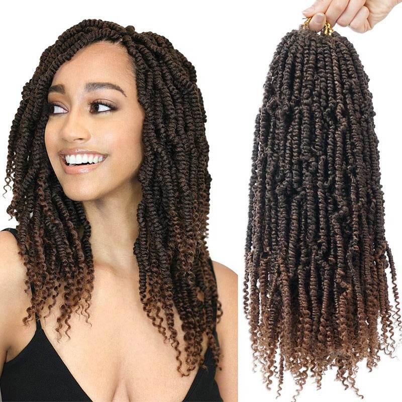 Bomb Twist Crochet Hair Extensions 18", #1b GV Hair Beauty 